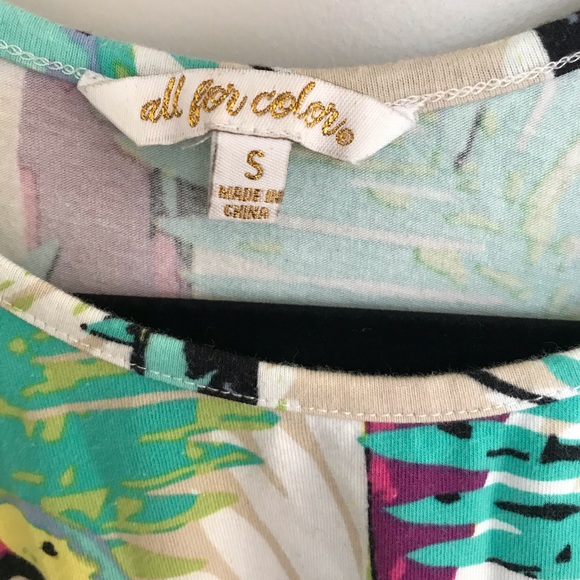 Tropical parrot dress / coverup - Picture 2 of 3